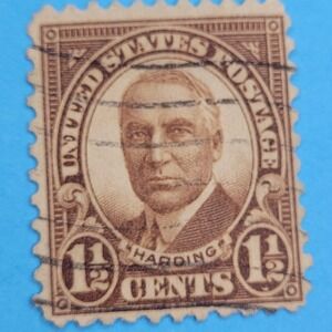 Harding‎ 1 1/2 Cent United States USA Postage Stamp Vintage President